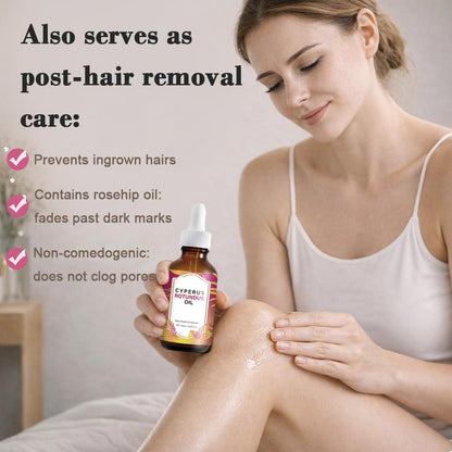 Cyperus Rotundus Oil, Natural for Reducing Body Hair Growth, Cyperus Rotundus Oil for Hair Removal, Reduces Unwanted Hair Growth, Reducing Body Hair Growth, Shrink Pores 2.02 Fl Oz (Pack of 1)