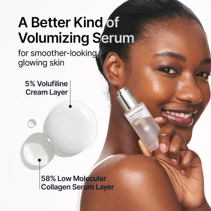 SUNGBOON EDITOR Deep Collagen Serum | 5% Volufiline + 58% Low Molecular Collagen + 2% Niacinamide | Hydrating & Smoothing Face Serum | Korean Skincare, 1.01 fl oz | Gifts for Women