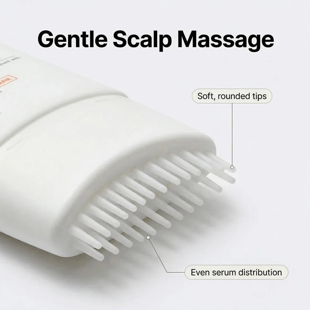 100ml Scalp Revitalizing Serum With Massage Brush Anti Hair Loss Regrowth Essence Oil Control Non-Greasy Hair Care Liquid