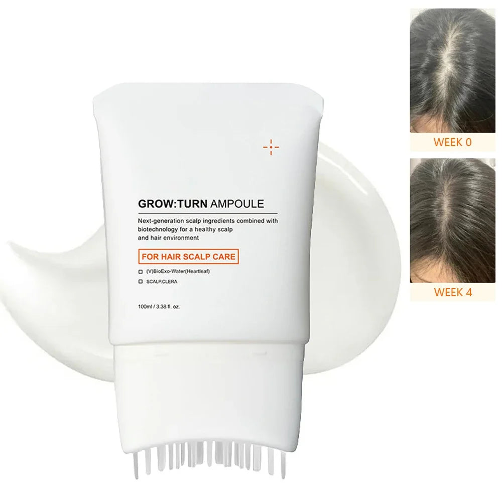 100ml Scalp Revitalizing Serum With Massage Brush Anti Hair Loss Regrowth Essence Oil Control Non-Greasy Hair Care Liquid